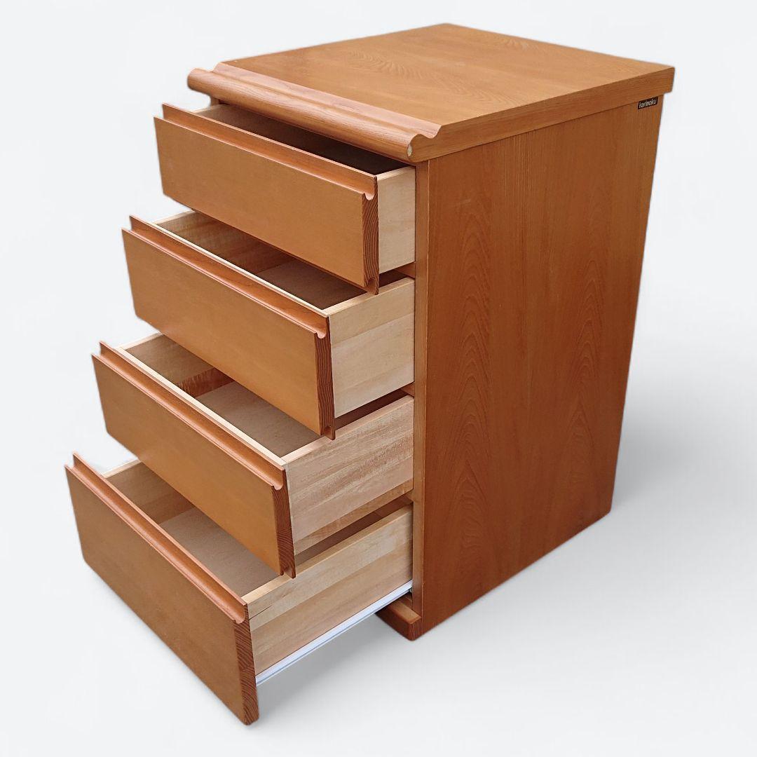 Karimoku カリモク 4段 天然木 ドロワーチェスト 整理箪笥