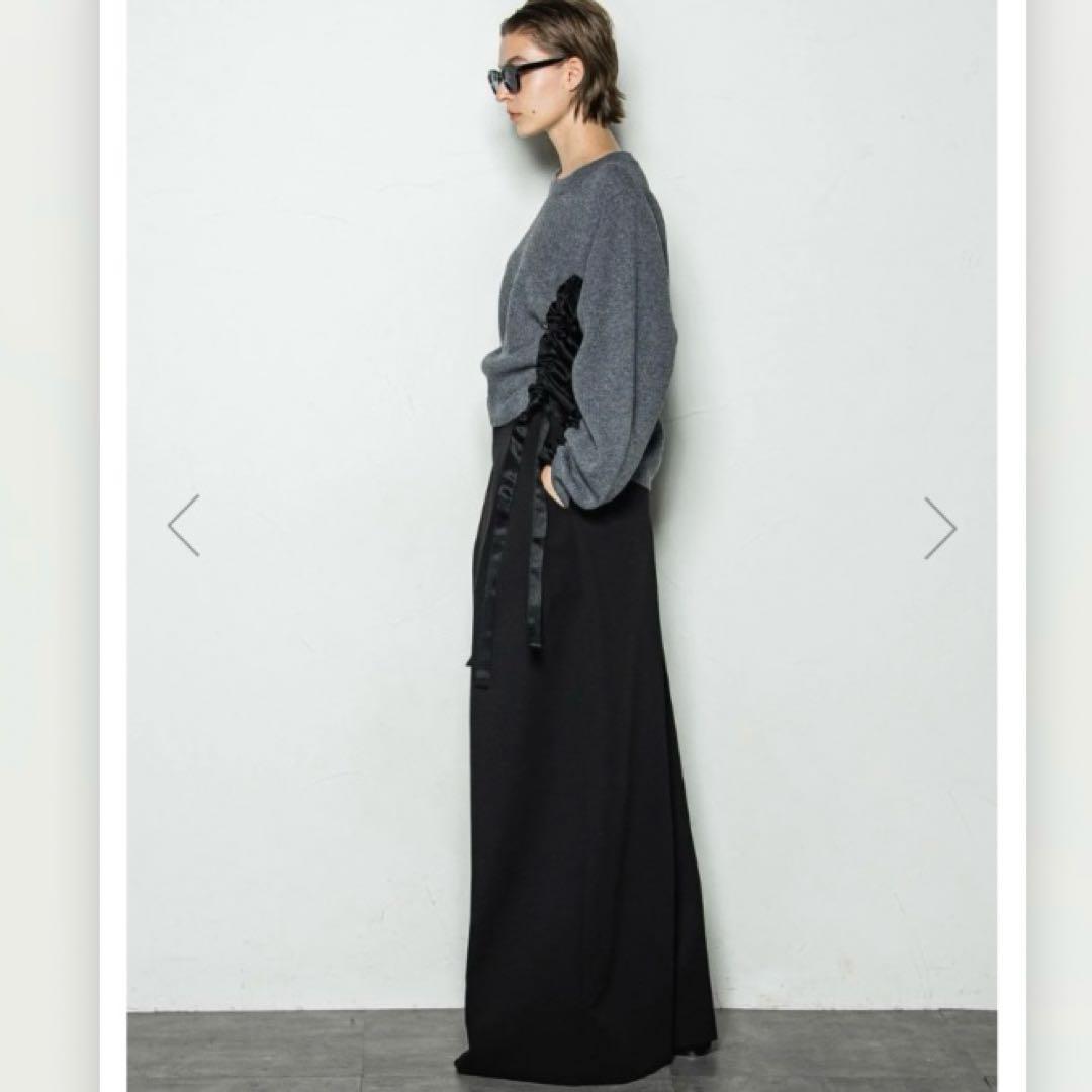 エッセンロートレアモン★サテンドッキングウールカシミヤニット