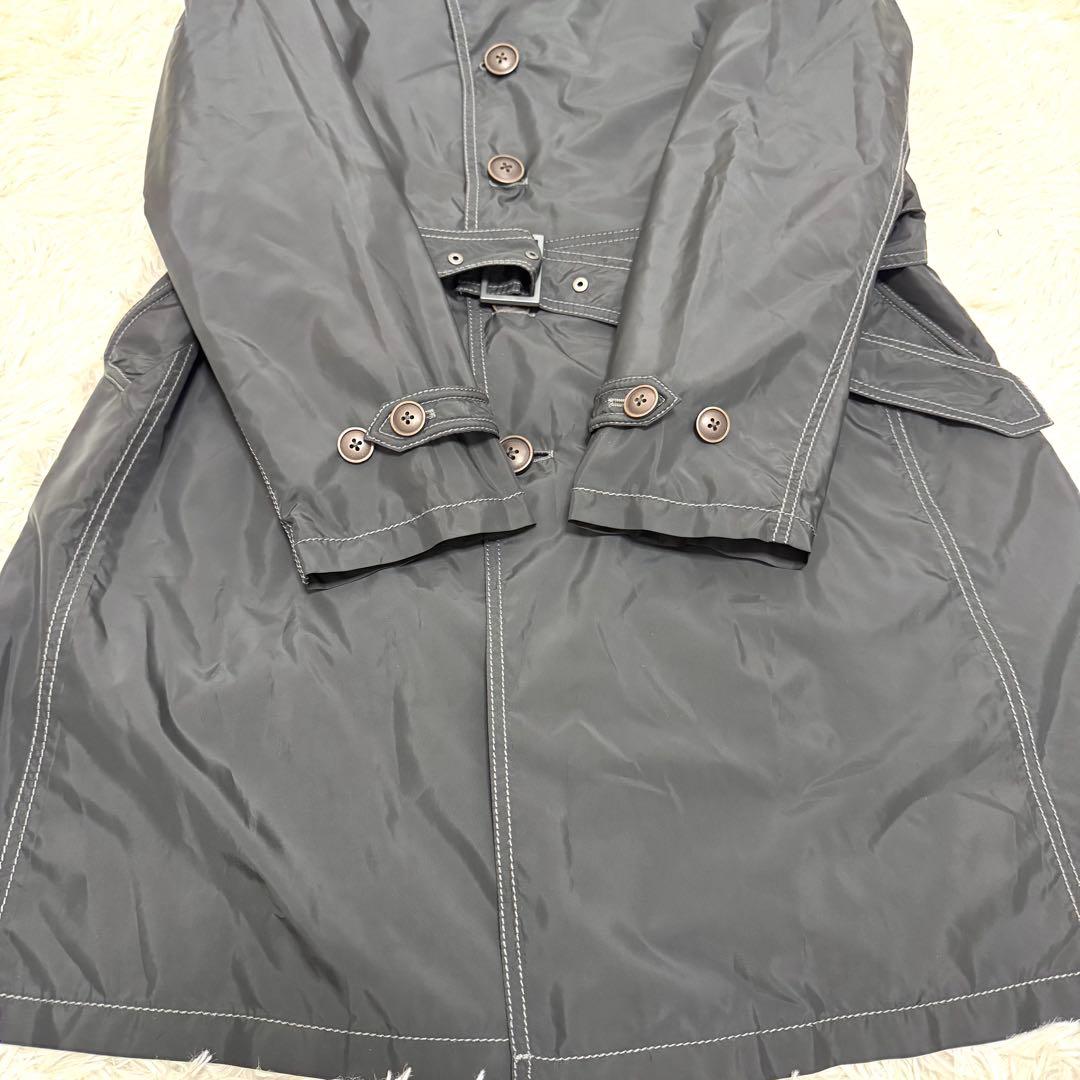 【極美品】XXLサイズ アルマーニコレッツォーニ トレンチコート ナイロン 撥水