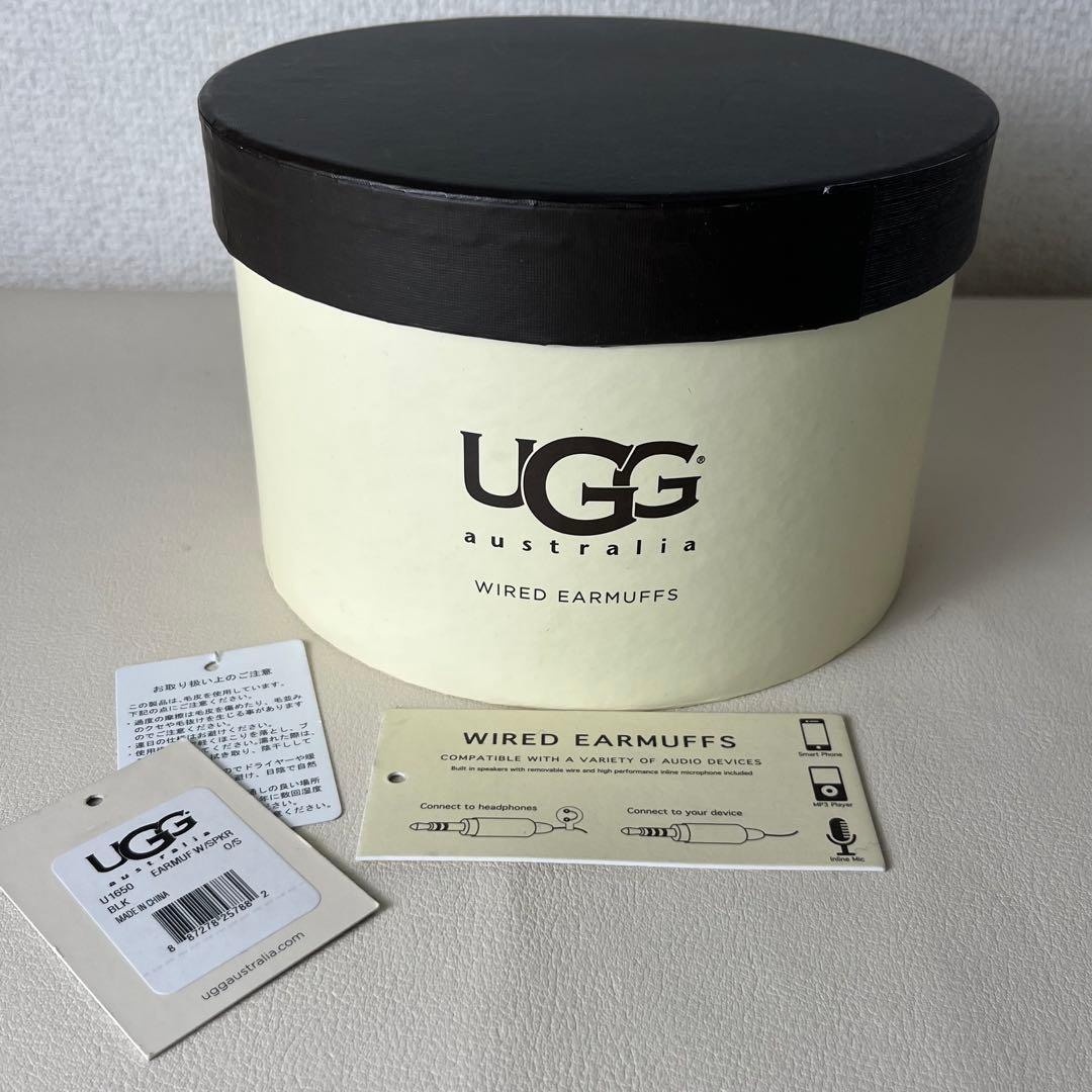 美品　UGG イヤーマフ　ヘッドホン　ブラック　WIRED EARMUFFS