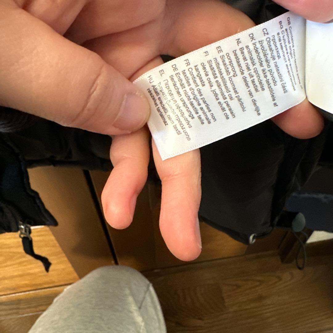 THE NORTH FACE ブラックショートダウンジャケット