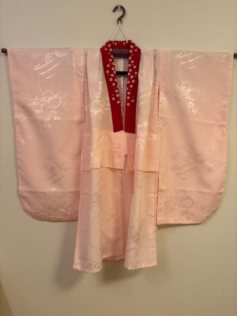 七五三　7歳　女の子　正絹　着物・長襦袢.帯