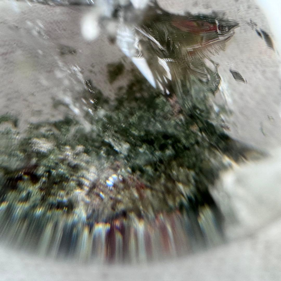 M-42虹入りガーデンクォーツ丸玉　水晶スフィア　天然石　クリスタル58mm