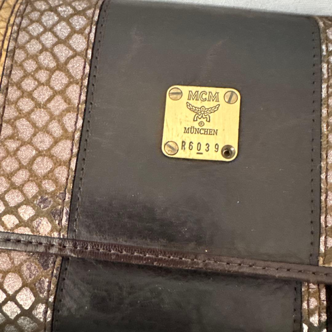 レア！！MCM レザー長財布 R6039 ブラウン