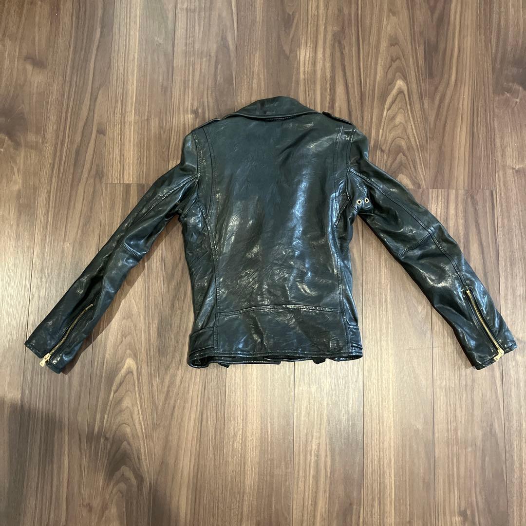 Hysteric Glamour ブラックレザーライダースジャケット