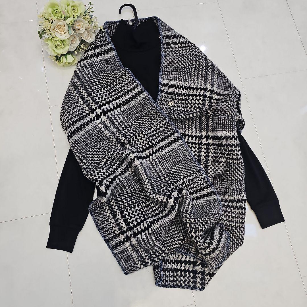 美品【TWIN SET】イタリア ファーストール 大判マフラー定価64,900円