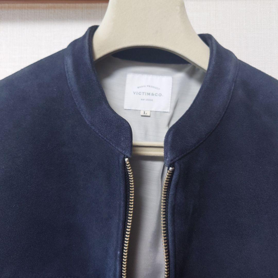VICTING&CO.　 ネイビー シングルライダース 　L