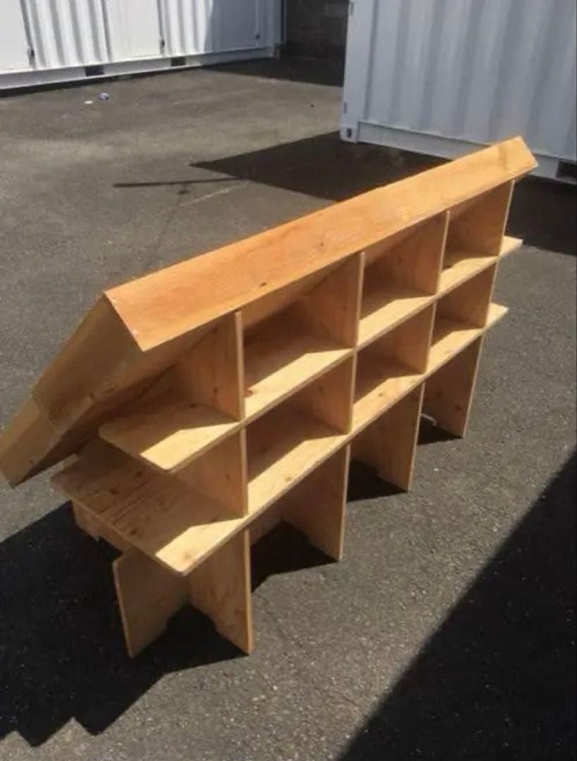 マルシェ台‼️組立式ディスプレイ 店舗什器 陳列棚 イベント什器 一台