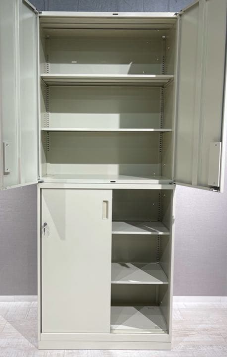 （123094-Z0004) キャビネット ライオン事務器 ホワイト