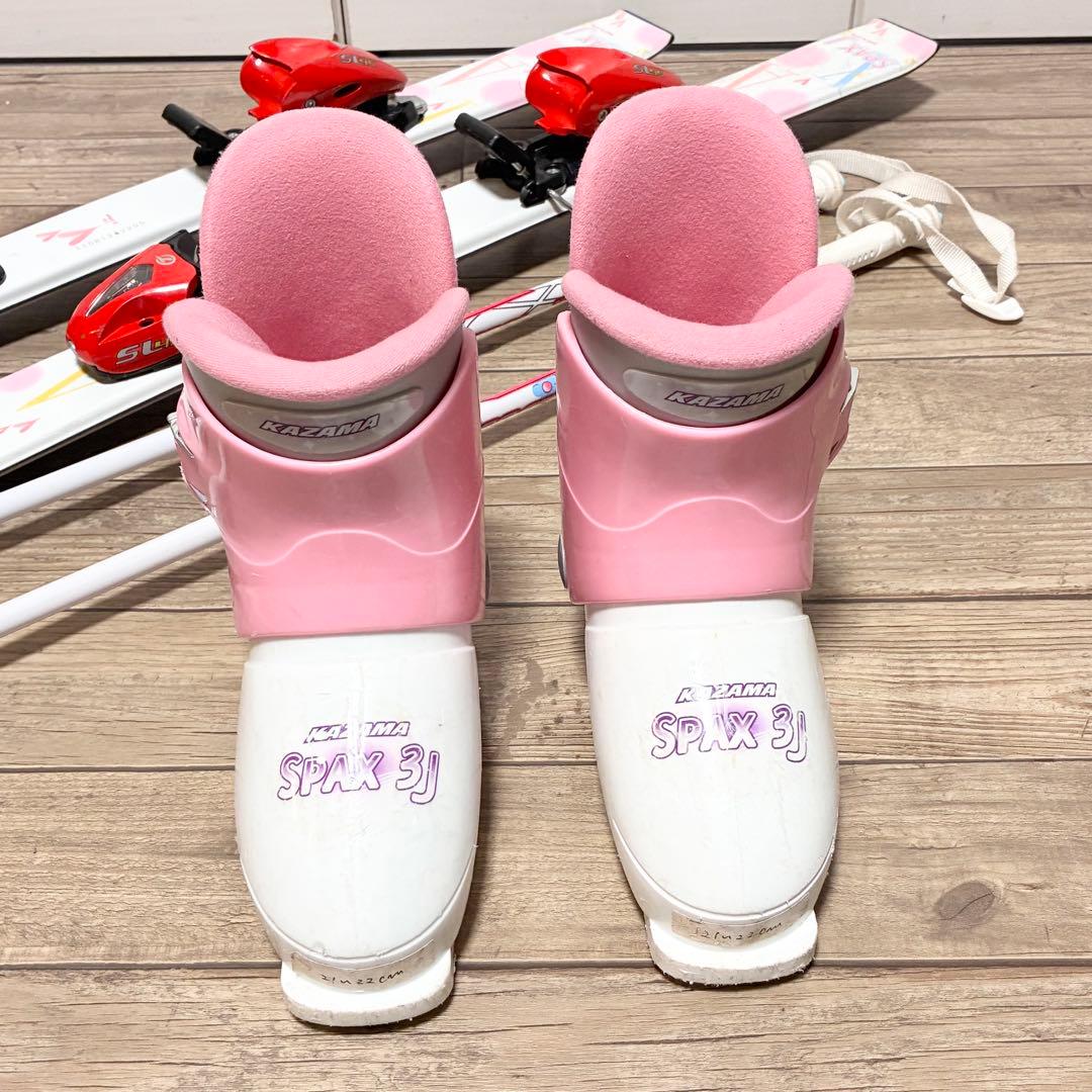 【板110cm/靴21cm】KAZAMA SPAXJ スキーセット