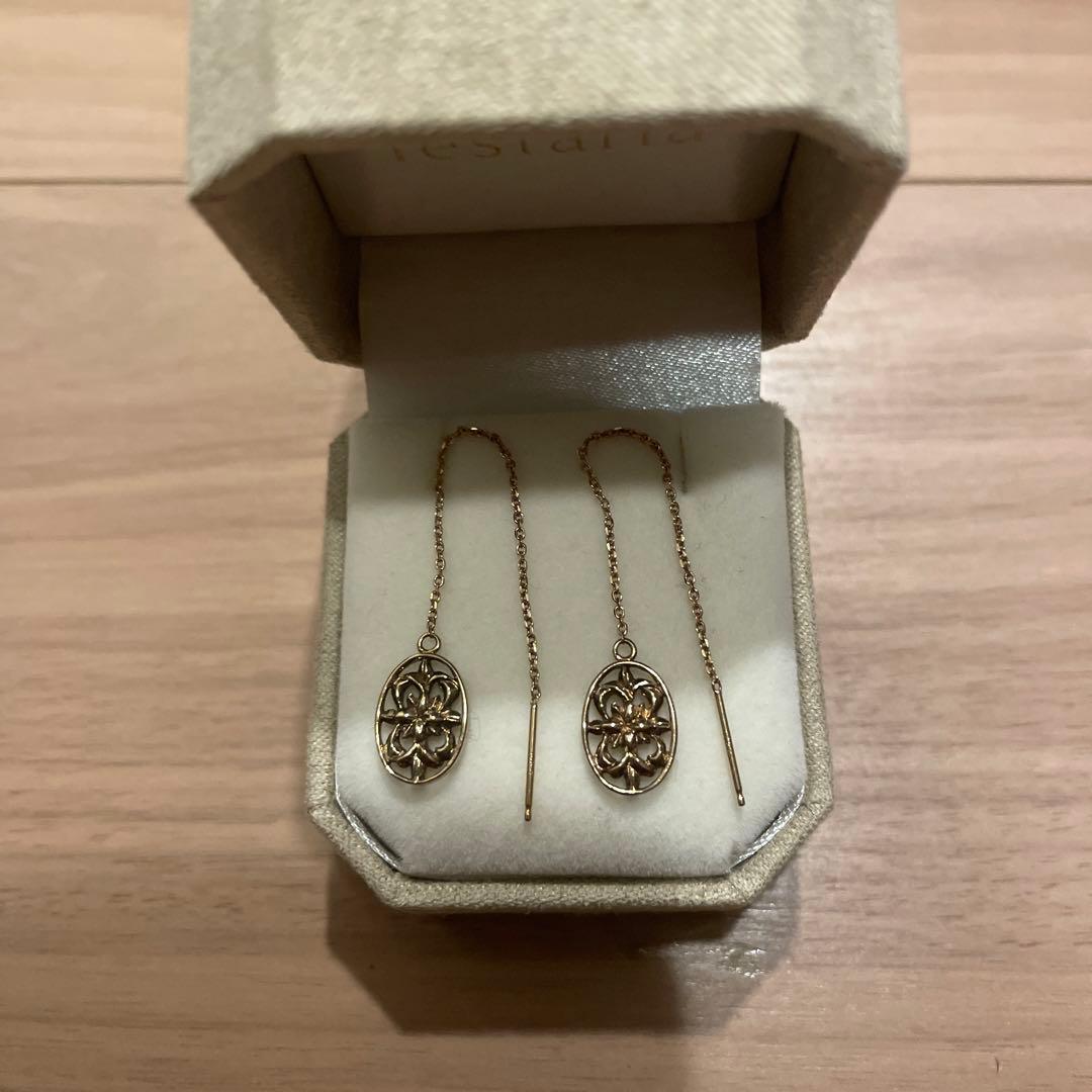 kahuna カフナ K14PG ピンクゴールド　ロングピアス