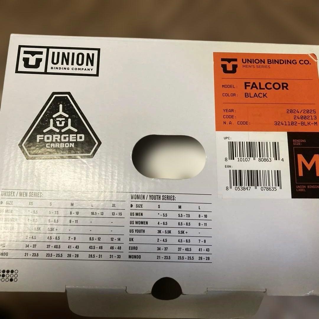 UNION FALCOR BRACK Mサイズ スノーボードビンディング