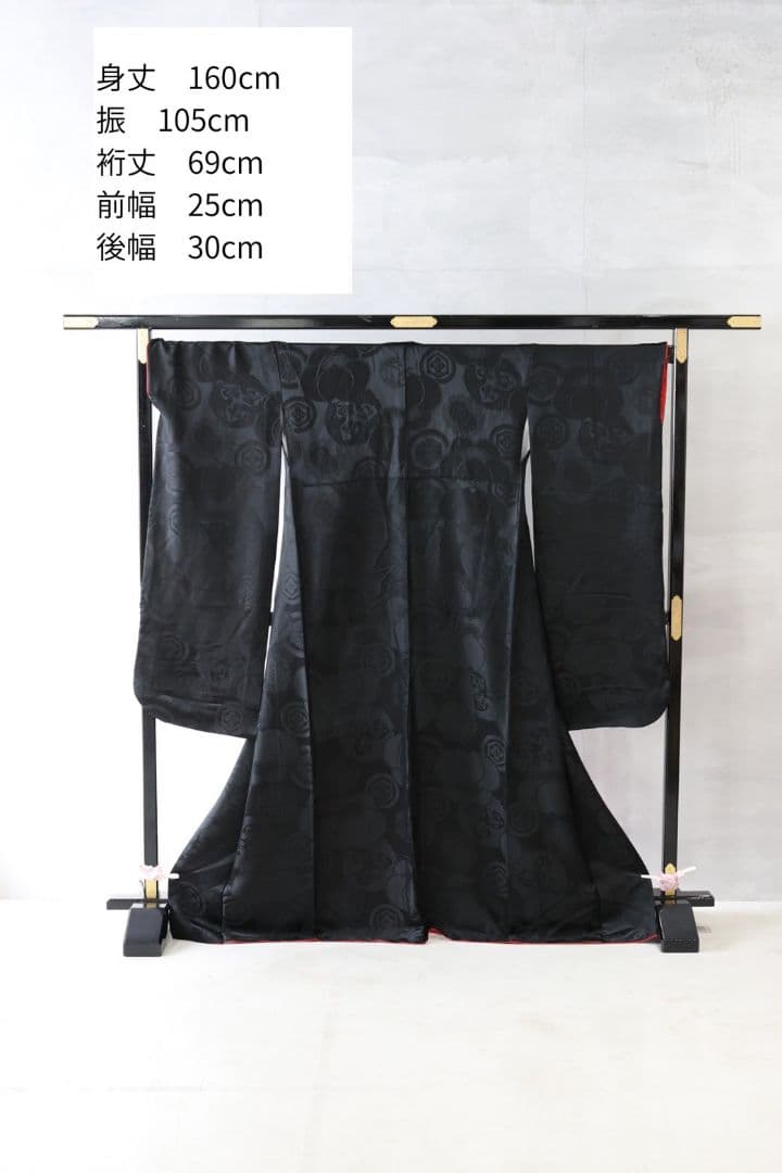 【成人式】オリジナル黒振袖フルセット｜レンタル40万円クラス・着用少｜一点もの