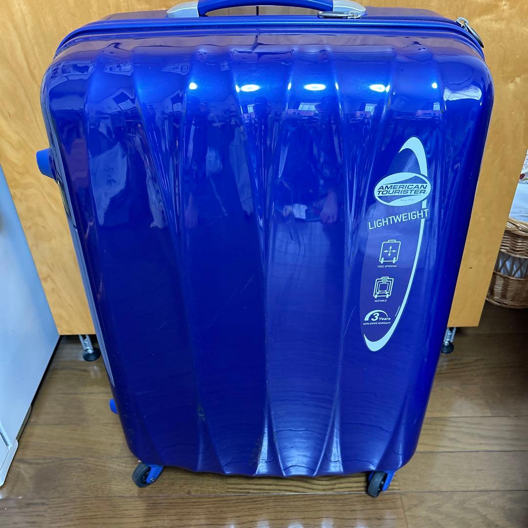 美品　スーツケース　AMERICAN TOURISTER ブルー　157c