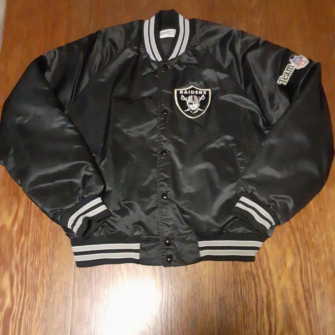 レア　RAIDERS レイダースナイロンジャケット　スタジャンUSA製　Lサイズ