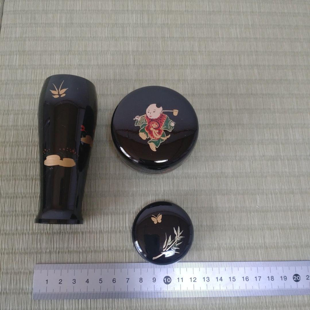 【美品】茶道具セット 利休茶箱　桐木地本漆塗