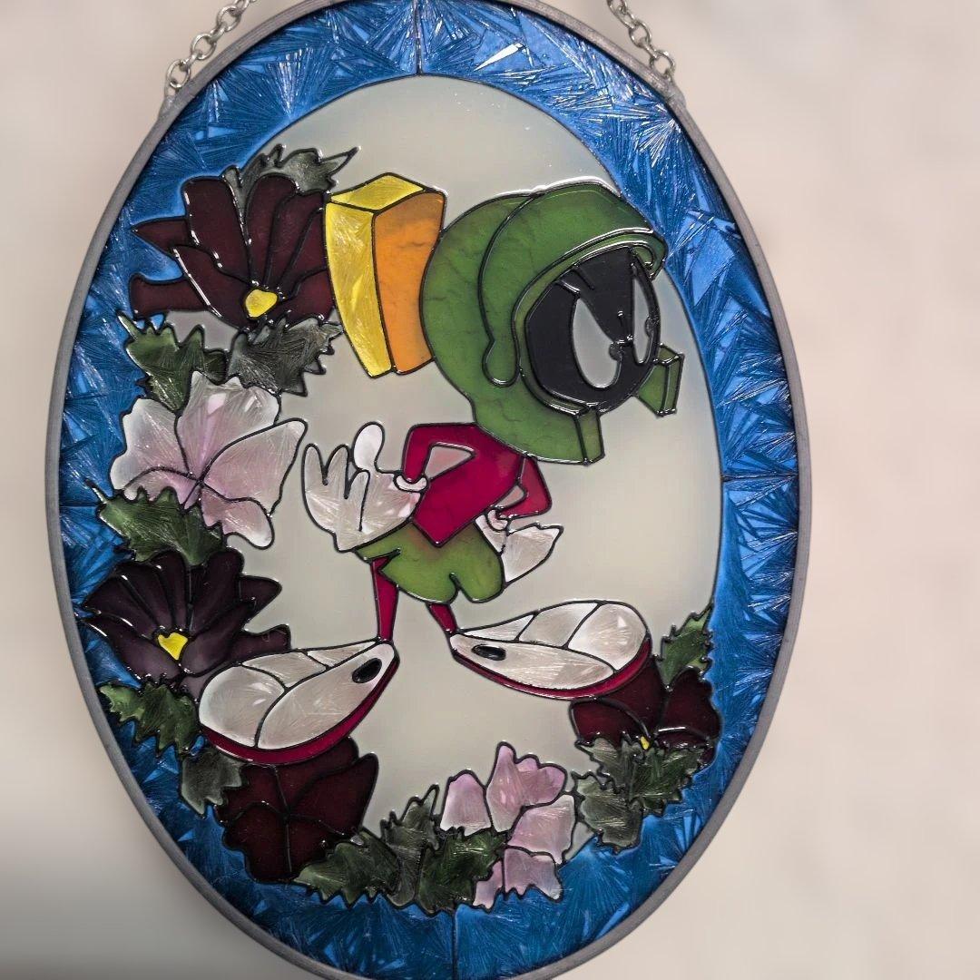 マービン・ザ・マーチャント ステンドグラス　壁掛け サンキャッチャー　希少