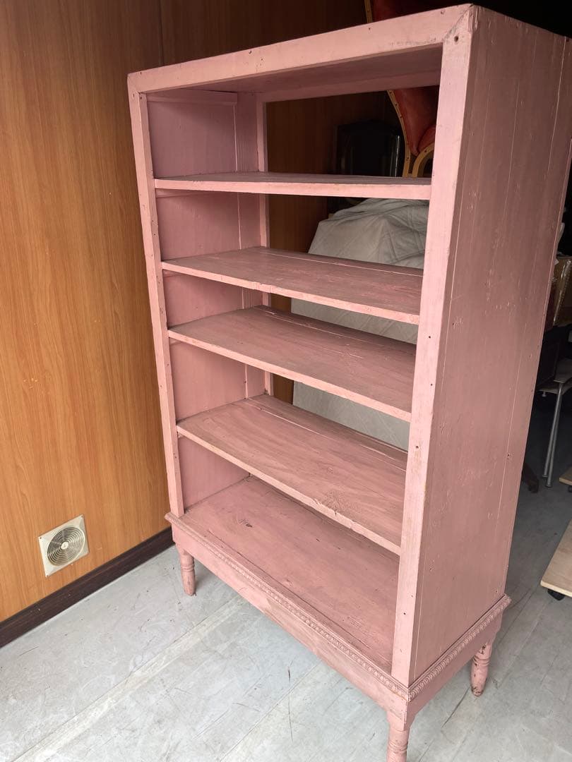 オープンシェルフ フレンチ カントリー ブロカント ブックシェルフ シャビー 棚