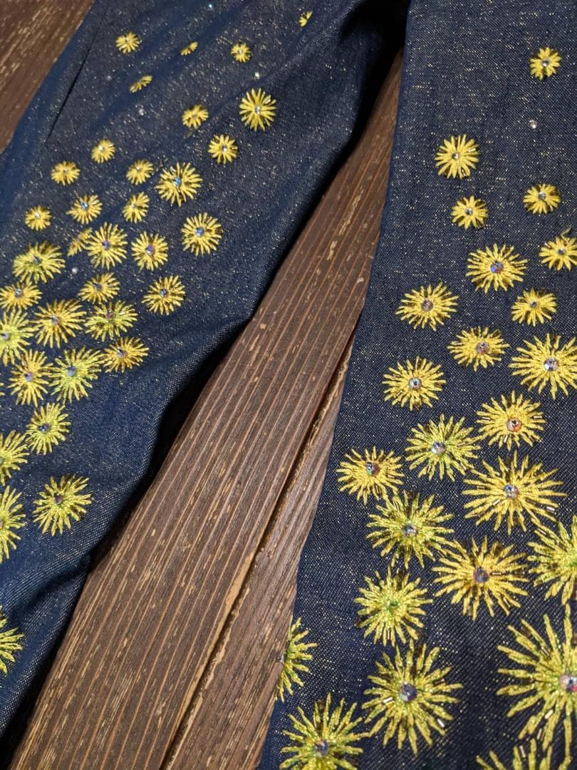 Christian Dior 花火模様 フレアパンツ 38