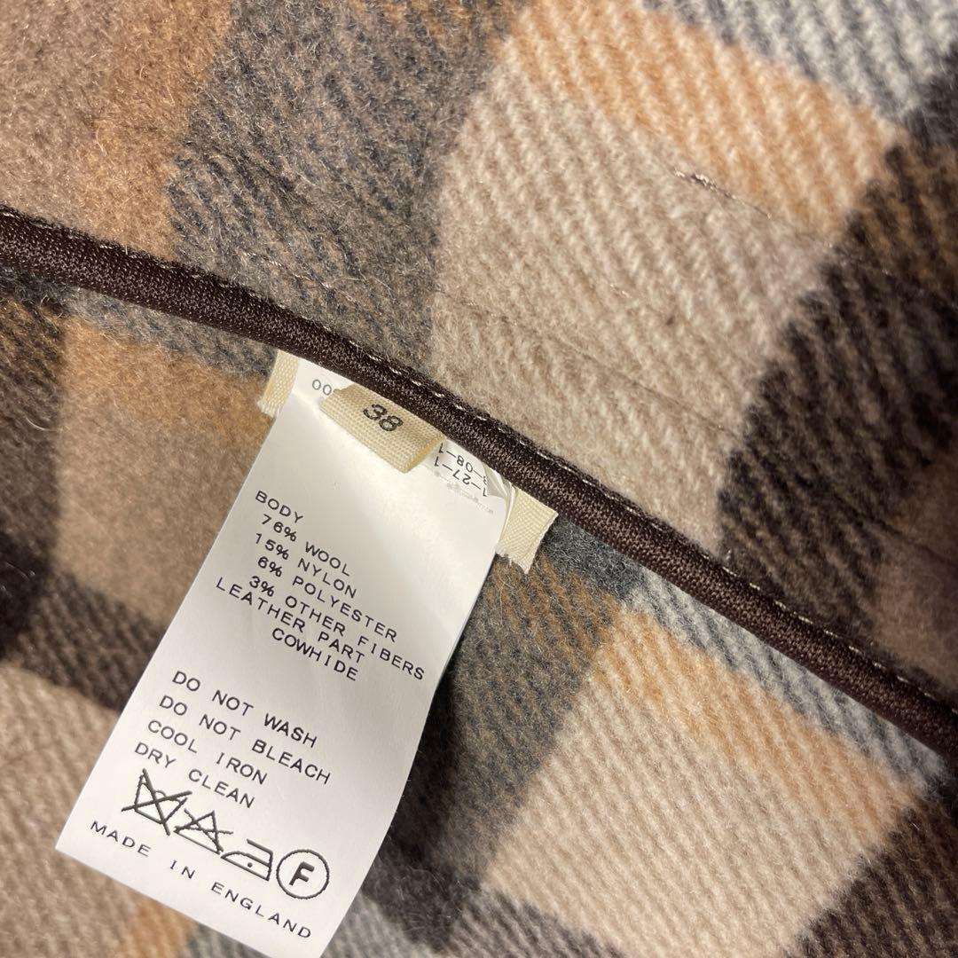 【美品】LONDON Traditionロングダッフルコート38 モカブラウン