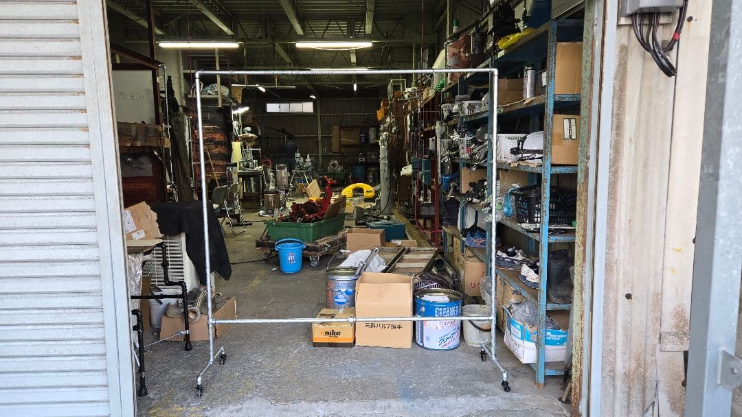 金属製ハンガーラック キャスター付き