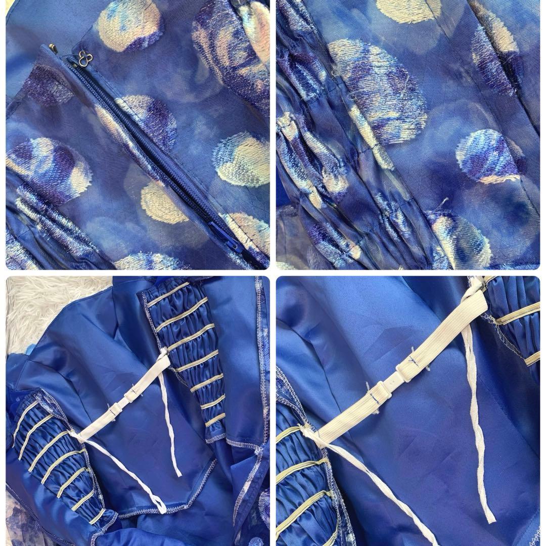 専用♡D90sanline刺繍/スパンコール/ビーズ◆パーティ/社交ダンスドレス