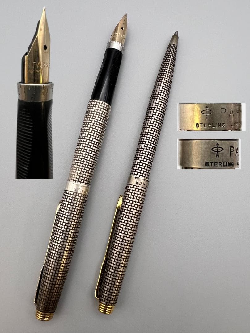 パーカー Parker USA製 スターリング 14K 万年筆 ボールペン ２本