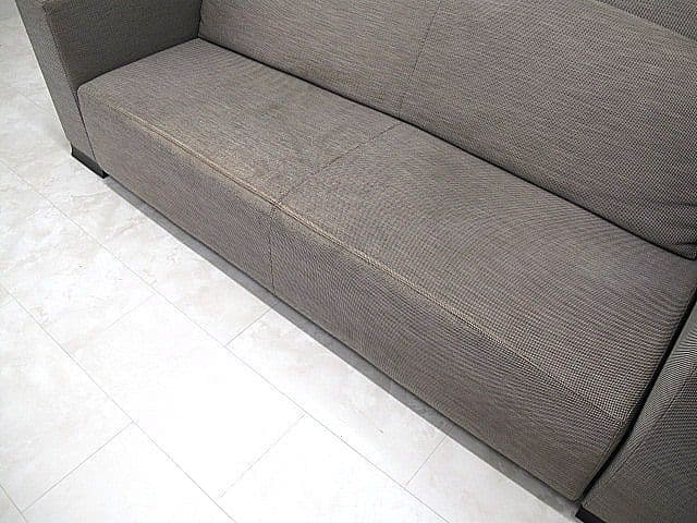 アルマーニカーザ「オアジ」プルアウト式3人掛けソファ　カウチソファ/フロアソファ