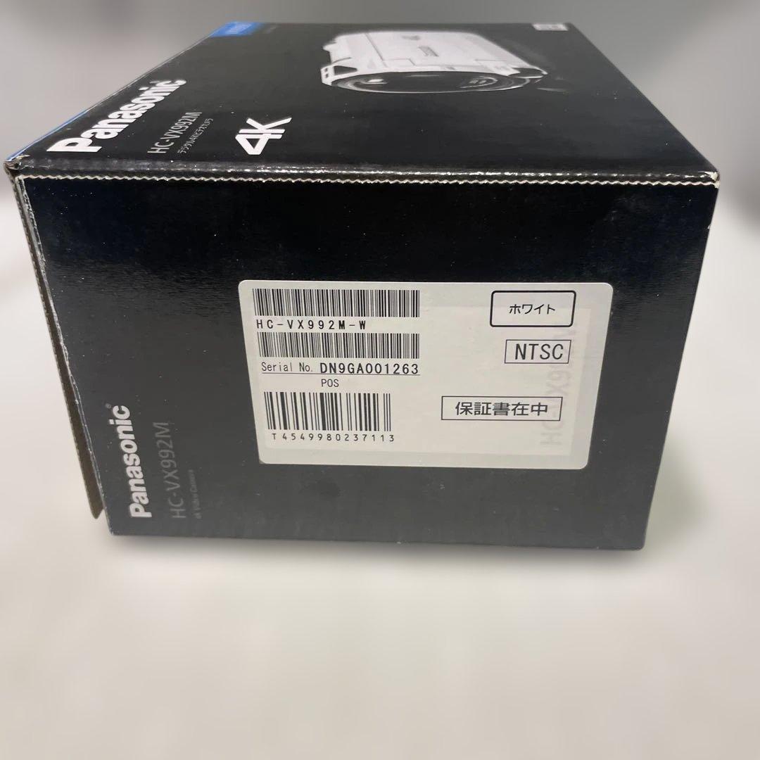 美品Panasonic HC-VX992M デジタル4Kビデオカメラ　取説付き箱