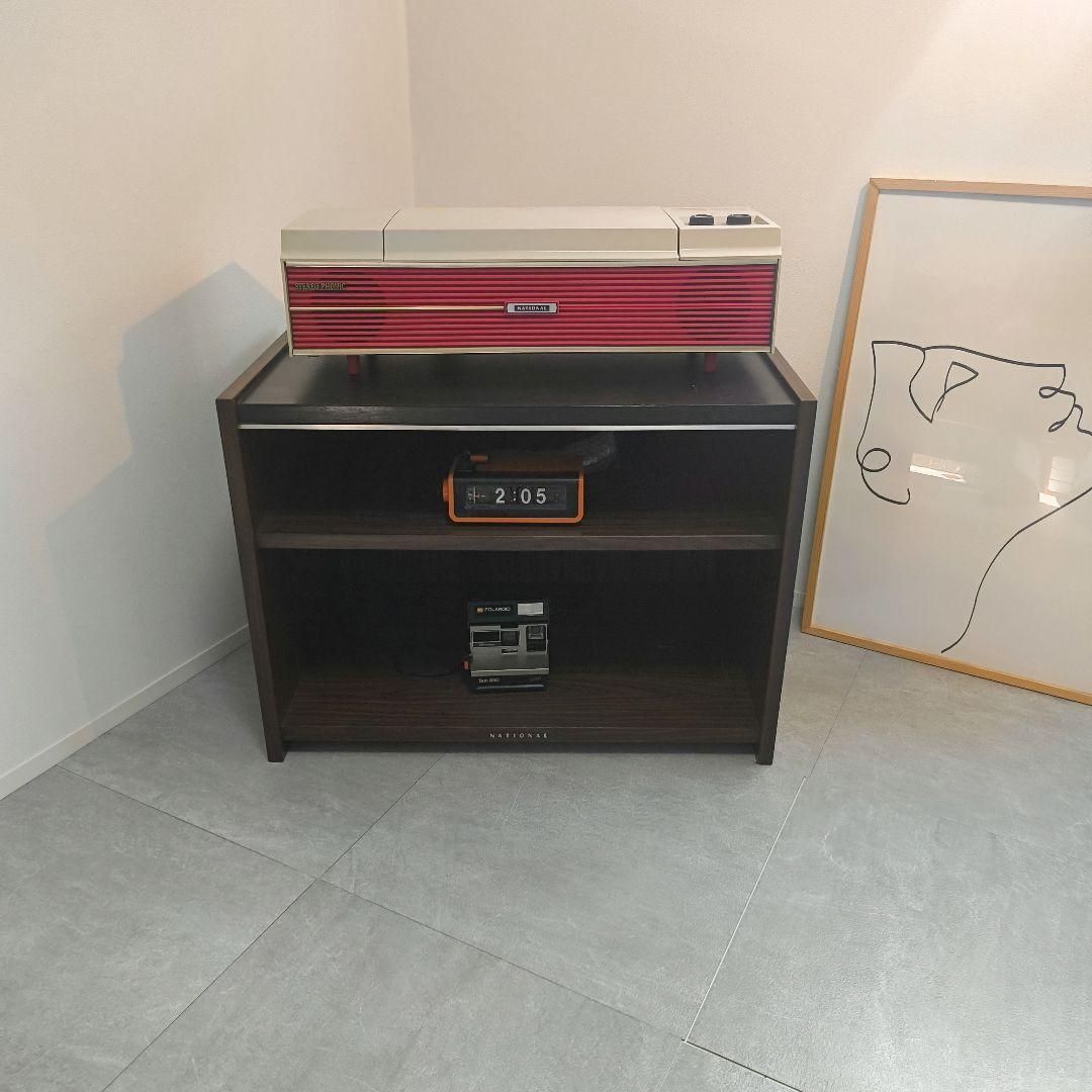 ヴィンテージ national オーディオ　キャビネット　黒　ブラウン