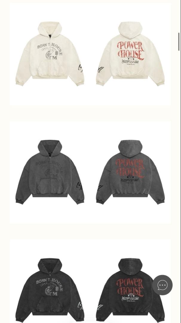 LYFT × Power House Gym ジップアップフーディー