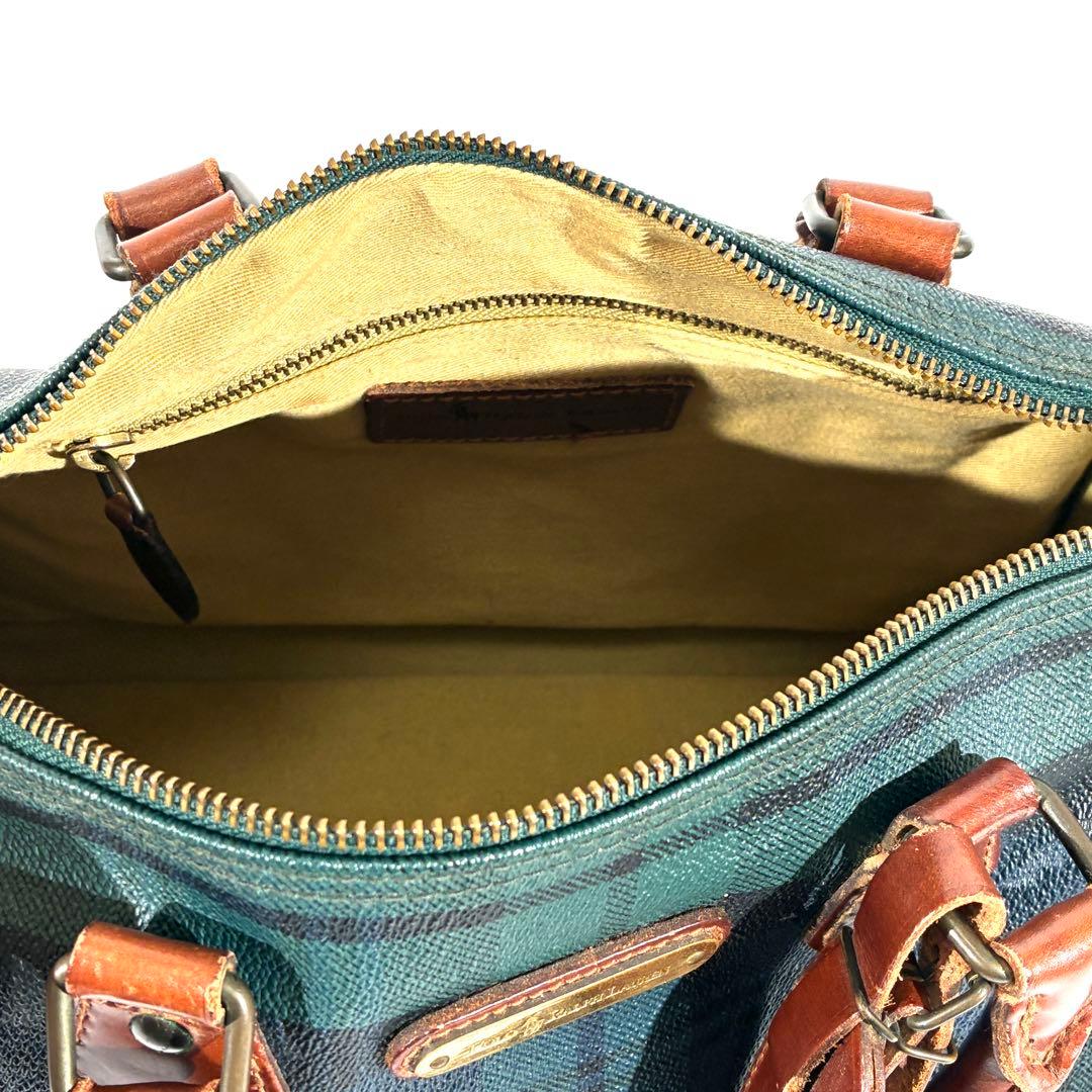 美品★ POLO RALPH LAUREN ミニボストン ブラックウォッチ