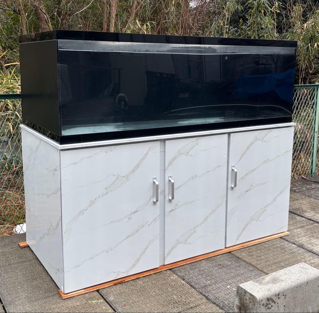 引き取り限定⇒ 180-60-80 オーバーフローアクリル水槽 と台のセット