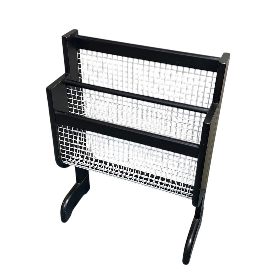 80-90's カリモク マガジンラック レトロモダン ミッドセンチュリー