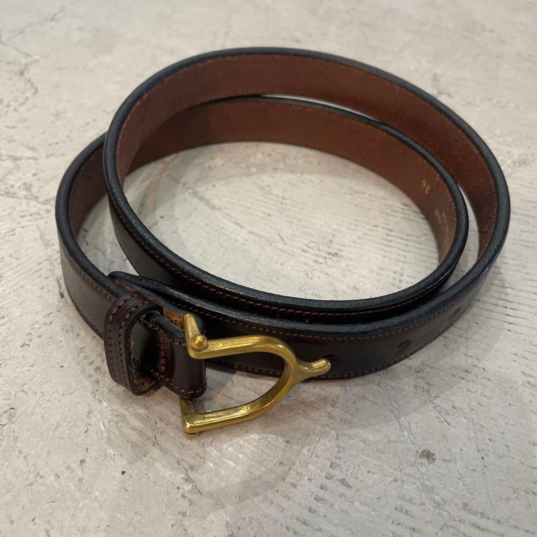 TORY LEATHER ブライドルレザー ベルト 36