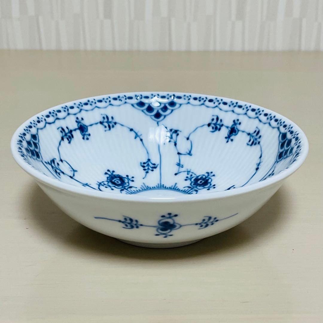 ロイヤルコペンハーゲン ブルーフルーテッド ハーフレース ボウル ペア