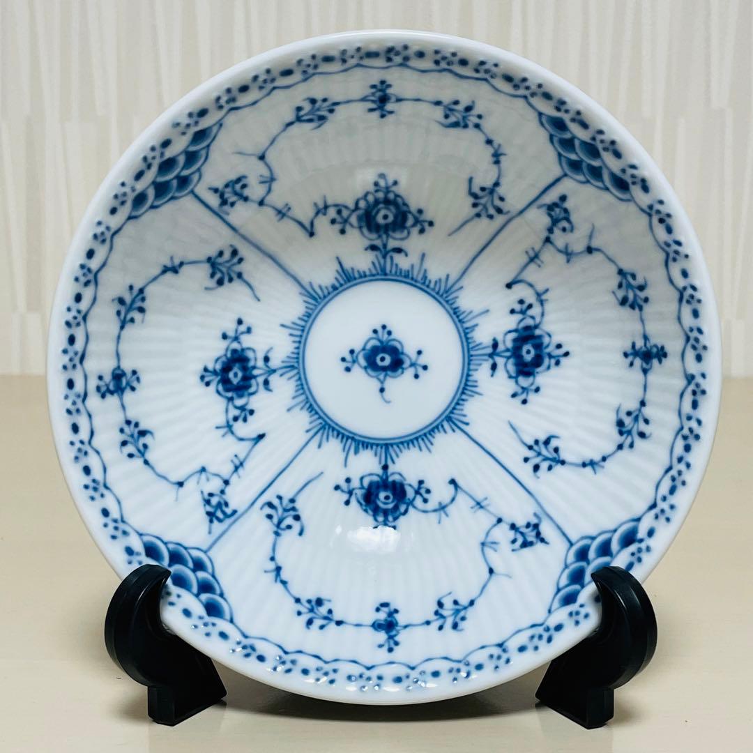 ロイヤルコペンハーゲン ブルーフルーテッド ハーフレース ボウル ペア