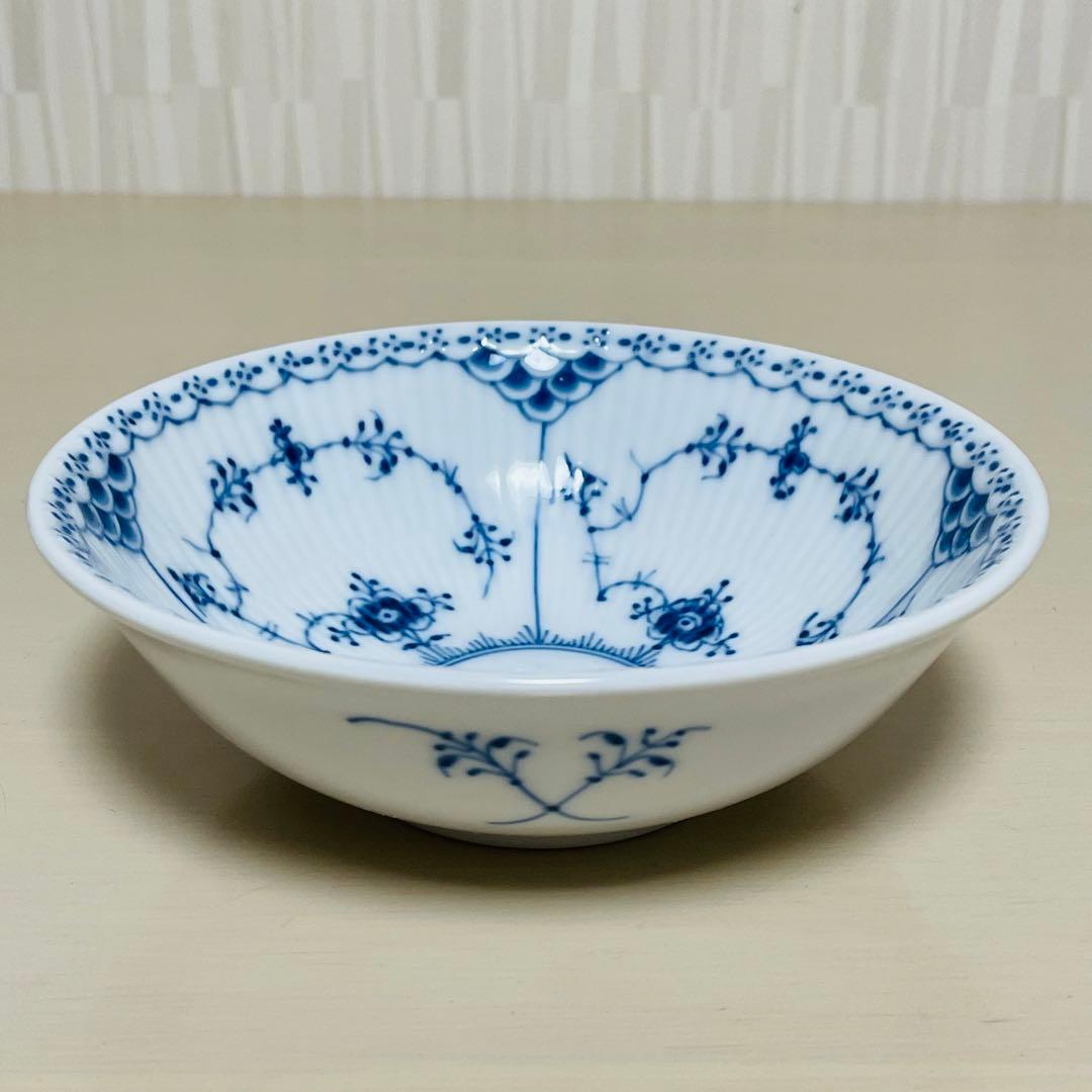 ロイヤルコペンハーゲン ブルーフルーテッド ハーフレース ボウル ペア