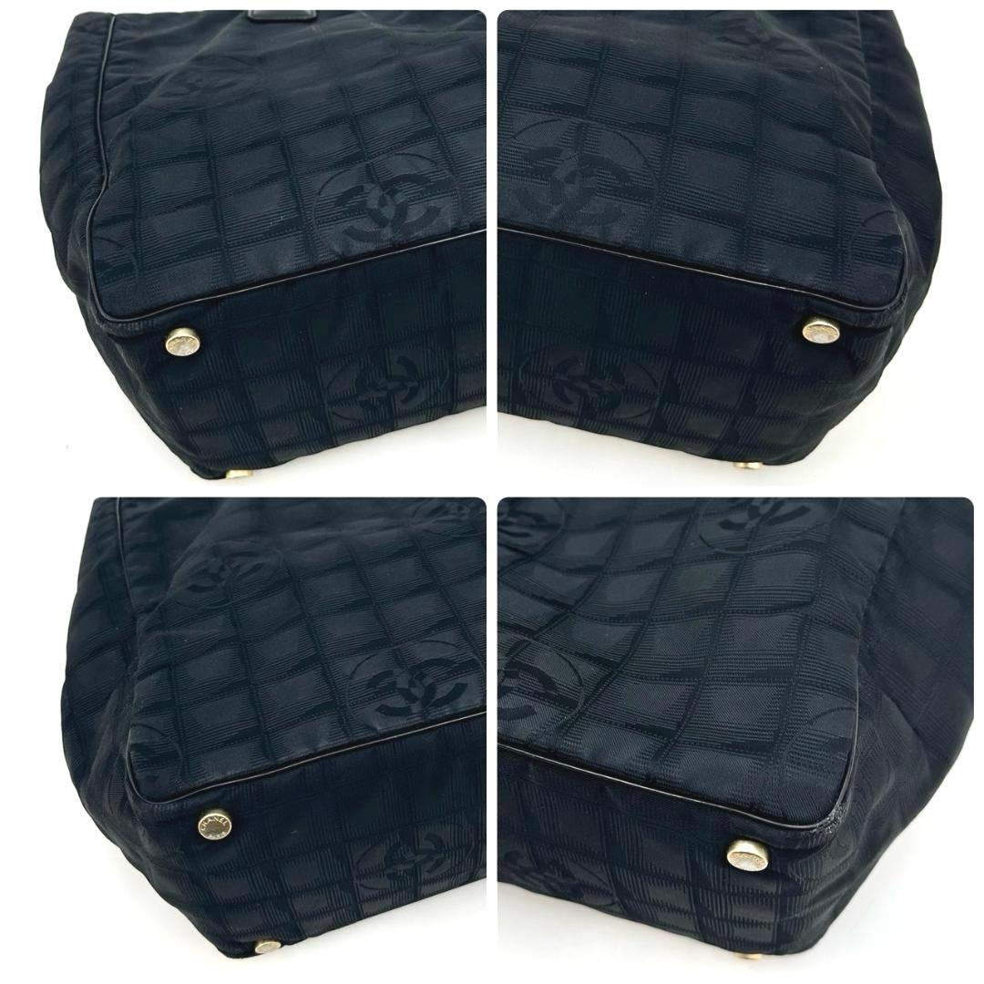 CHANEL シャネル ニュートラベルラインMM トートバッグ ハンドバッグ 黒