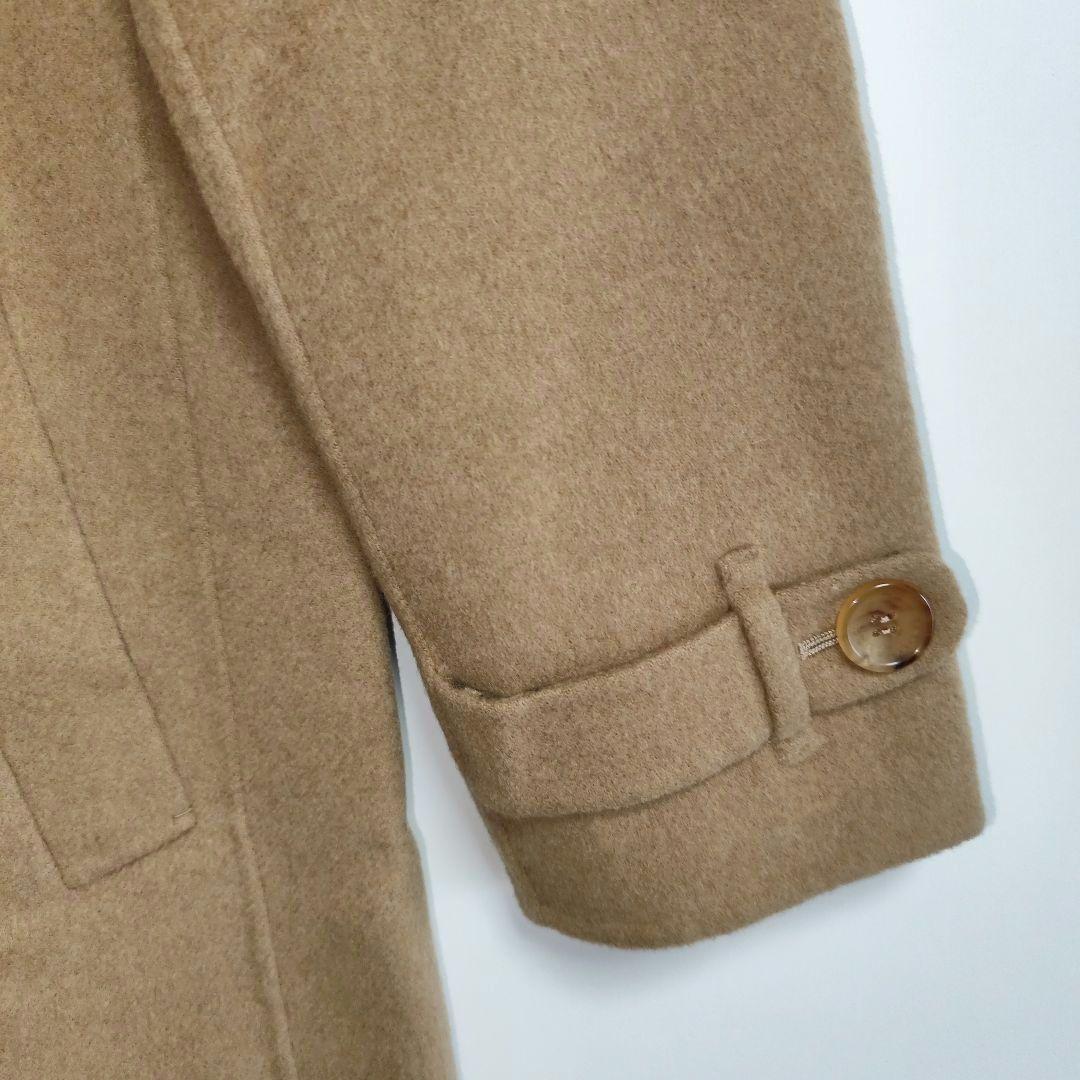 バーバリ　Burberry　ブラウン ウール混紡 ロングコート サイズ40