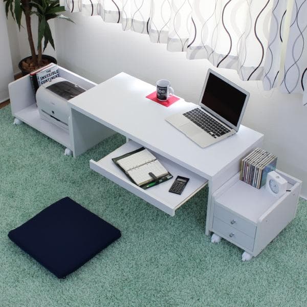 《新品・送料無料》ロータイプデスク3点セット 90cm幅