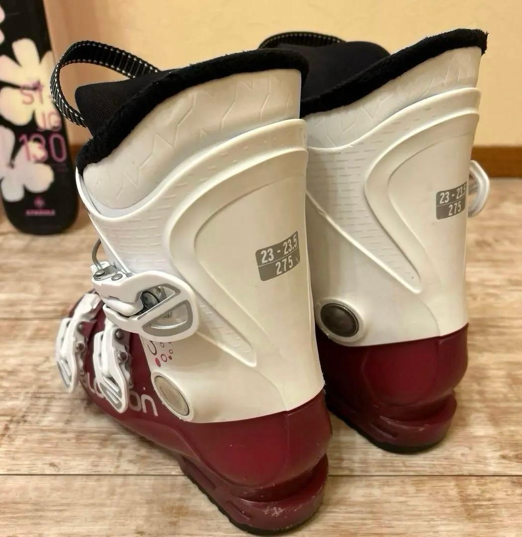 ◾️カービングスキーセット　スキー板130㎝ ブーツ23㎝ 子供用　ジュニア用