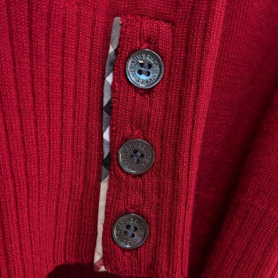 ☆大きいサイズ・3L☆バーバリーロンドン　ニットセーター　ノバチェック　リブ