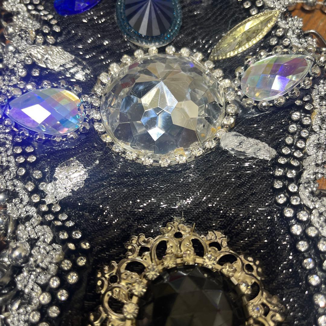 サンバ衣装 4点セットアップ 青と黒※注意点あり