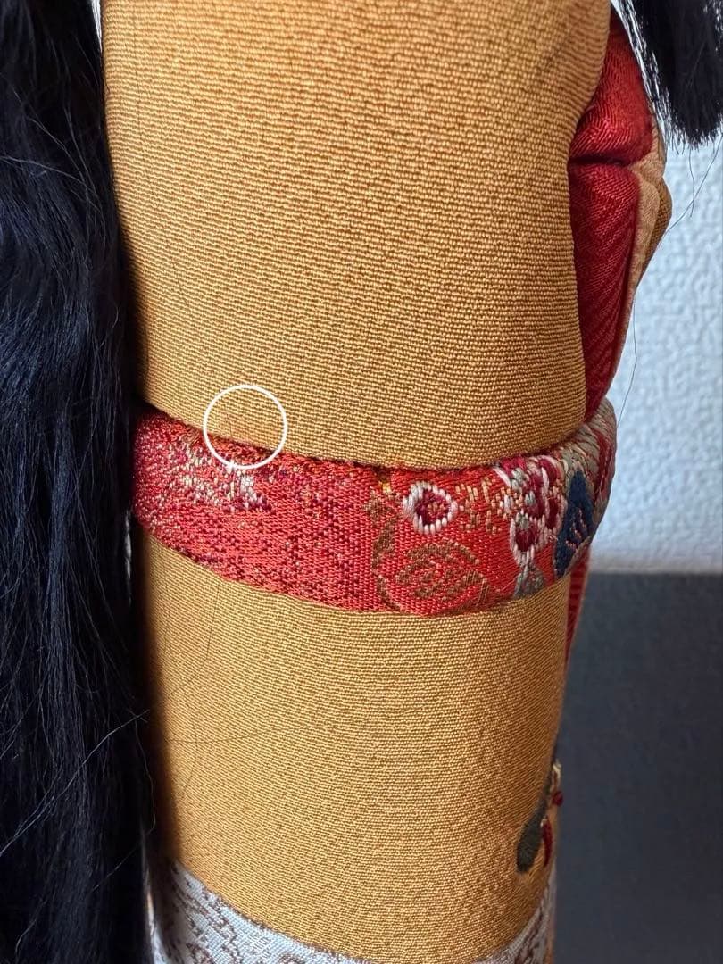 【未使用】真多呂人形 立ち雛(大作) 木目込み雛人形　台座付き