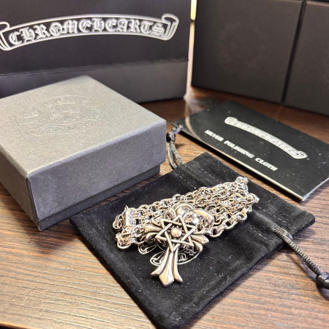 極美品 ⚜️クロムハーツ⚜️ スターオブダビデクロスチャーム