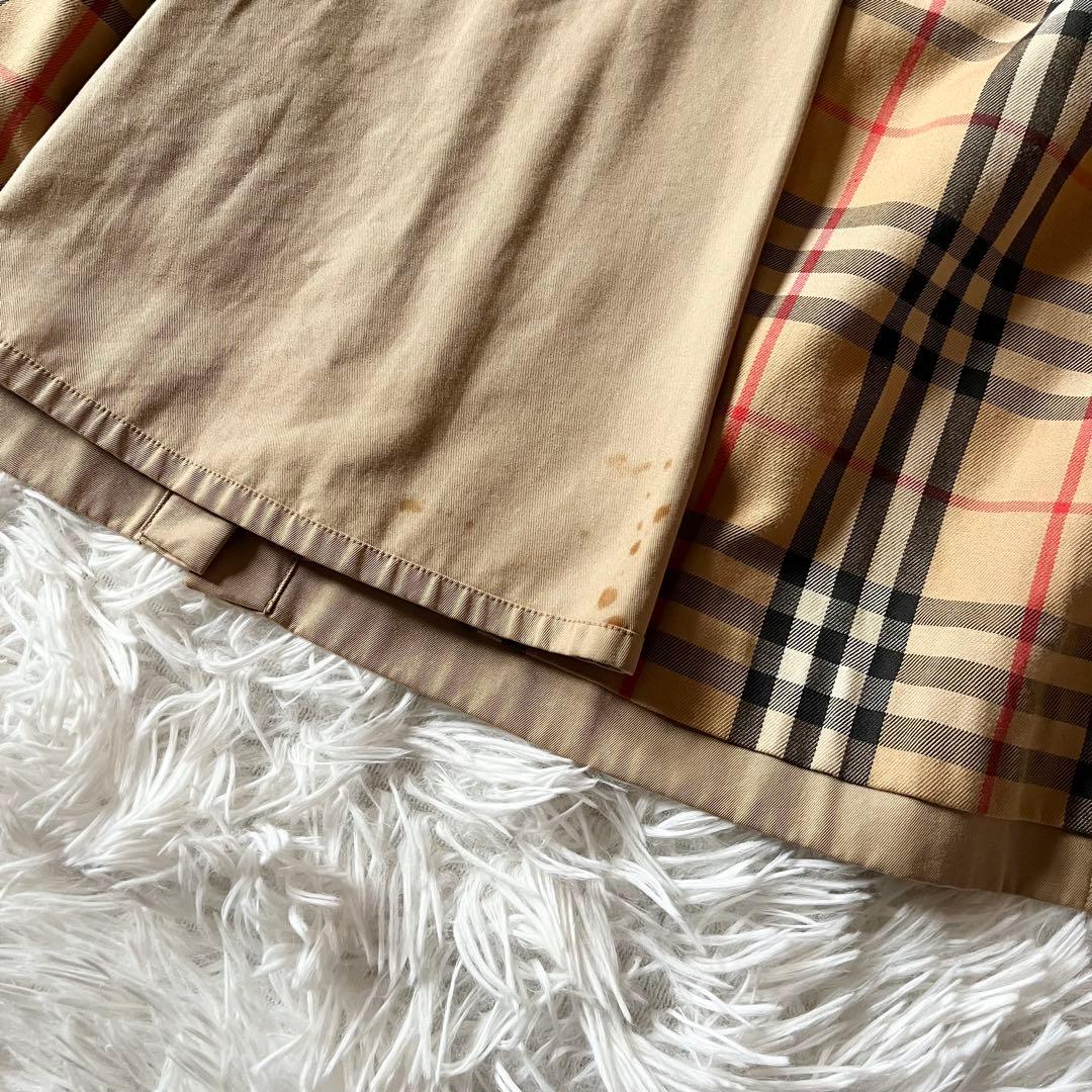 バーバリーズ 着丈113cm サイズS トレンチコート ノバチェック ベルト