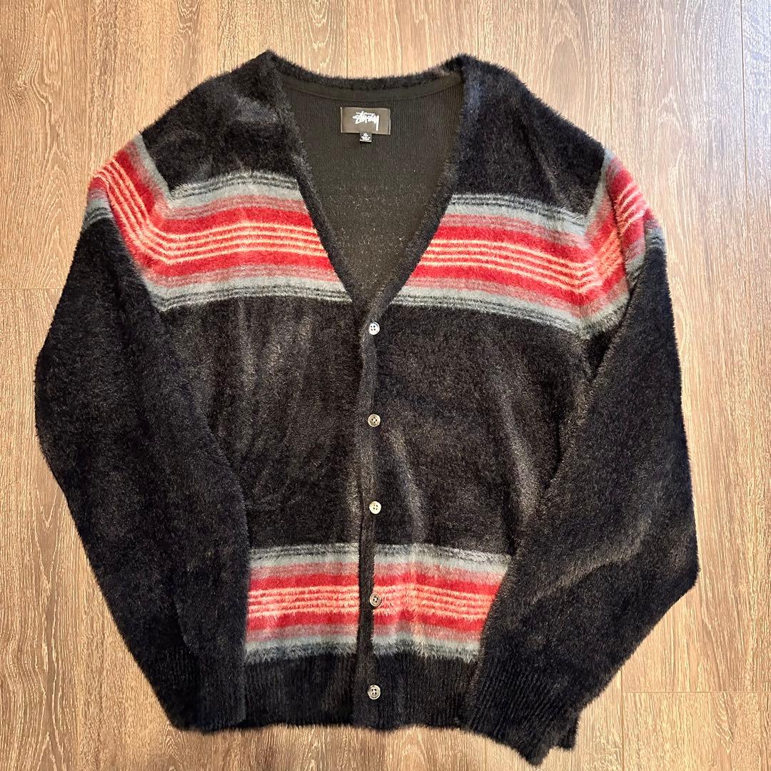 Stussy ストライプ カーディガン XLサイズ