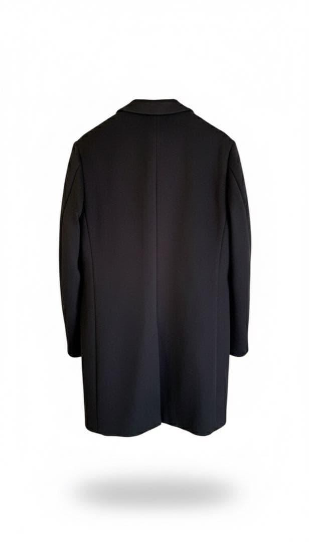 120S メルトン チェスターコート ブラック XL