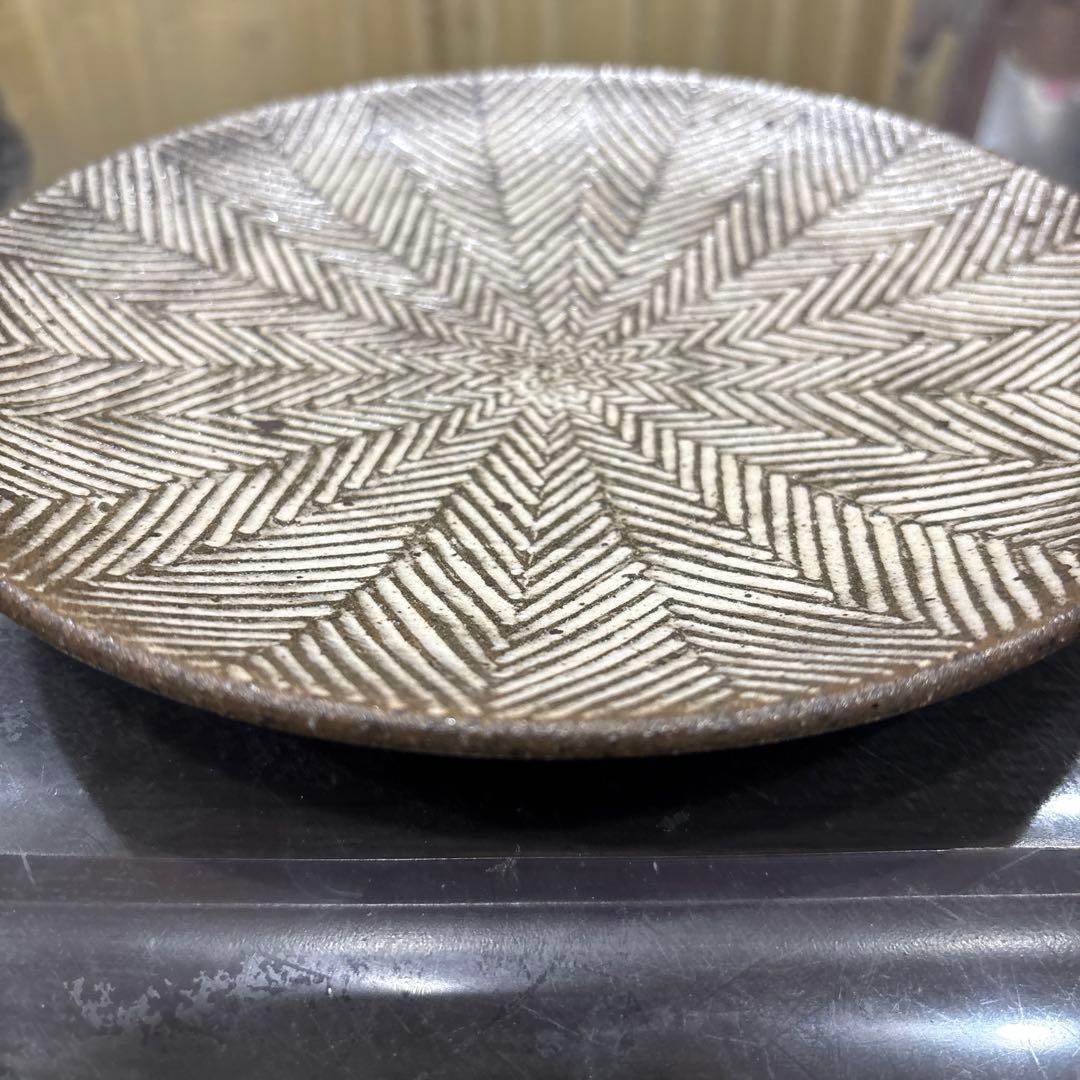 ❤️新春セール❤️新品　池田大介　⭐︎ヘリンボーン　7寸皿